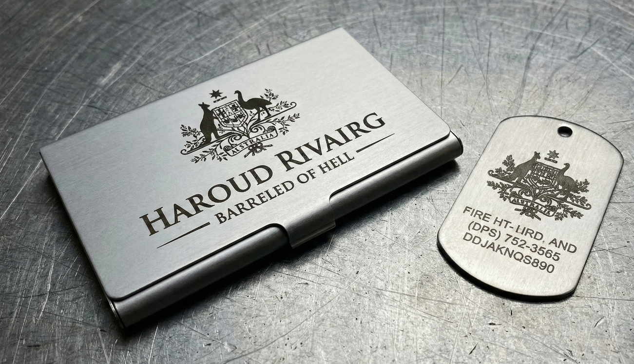 アルミ・金属彫刻サンプル